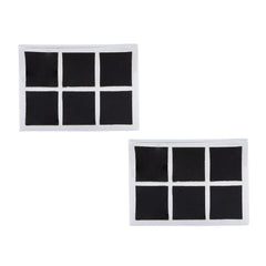 Rectangle Black Checks Cufflinks In Box