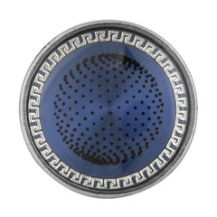 Round Blue Cufflinks In Box