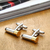 Bullet Silver Cufflinks In Box