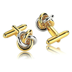 Knot Gold Silver Cufflinks In Box