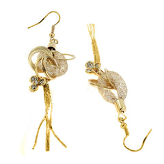 Dainty Rose Gold American Diamond Cz Dangling Earring For Women