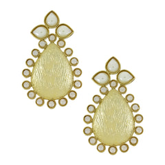 Statement Pearl 18K Gold Plated Stud Earring For Women