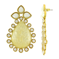 Statement Pearl 18K Gold Plated Stud Earring For Women