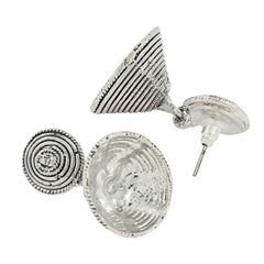 Dainty Indian Jaipur Oxidized German Silver Jhumki Earring For Women