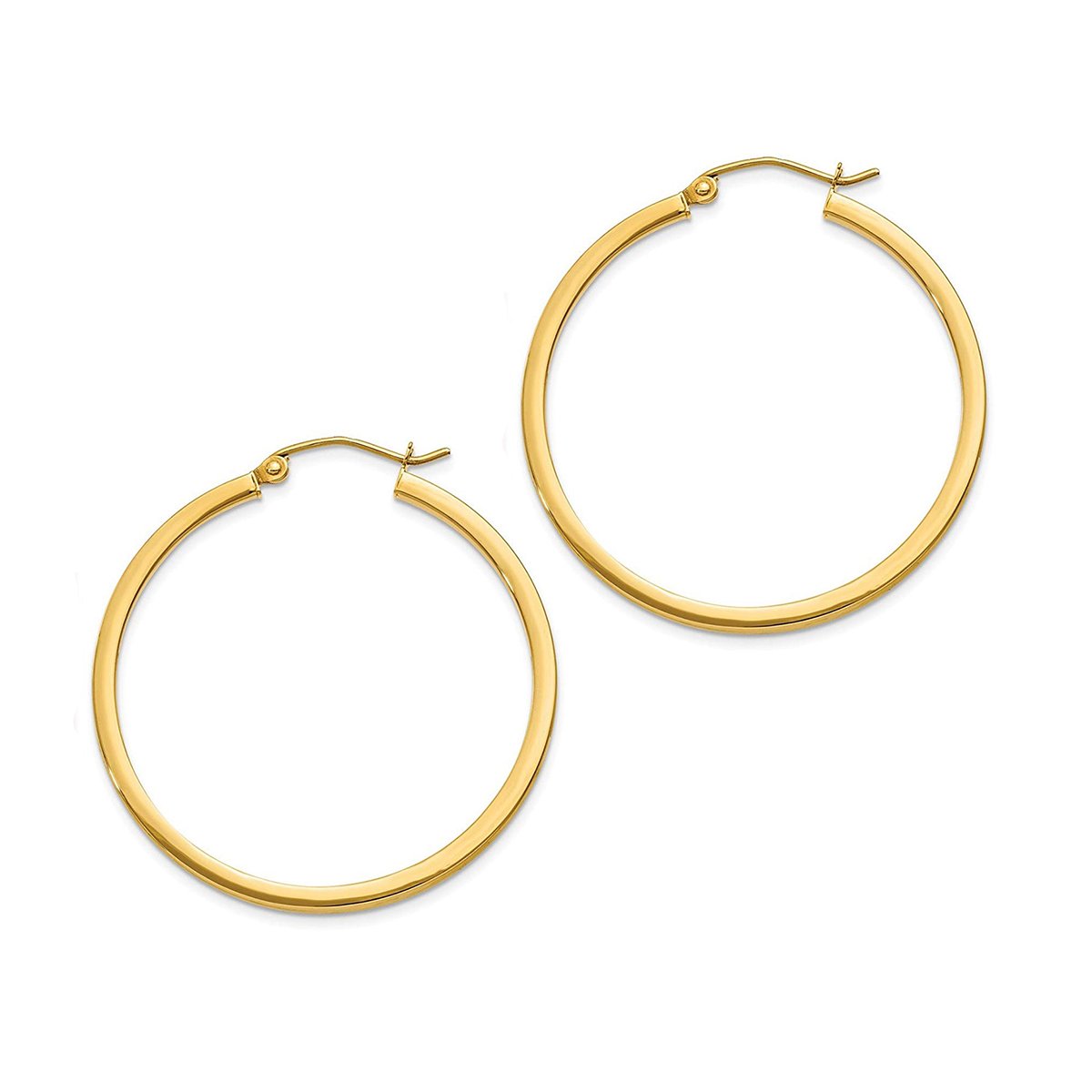 Round Wire Hoop Siver 316L Stainless Steel 18K Gold Earring