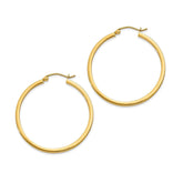 Round Wire Hoop Siver 316L Stainless Steel 18K Gold Earring