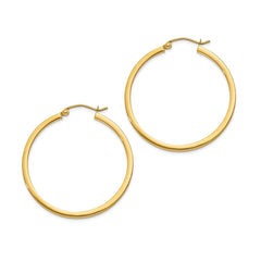 Round Wire Hoop Siver 316L Stainless Steel 18K Gold Earring