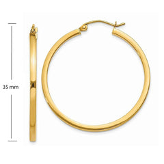 Round Wire Hoop Siver 316L Stainless Steel 18K Gold Earring