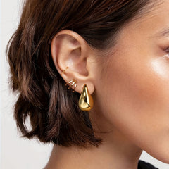 Paisley Mango 18K Gold Anti Tarnish Stud Earring for Women