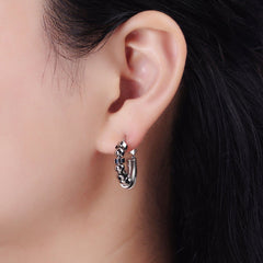 Wire Ball 18K Gold Anti Tarnish Hoop Earring for Women