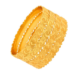 Nakshi Gold Plated Kada Bangle Set Of 4 For Women