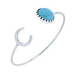 Elephant Oxidized Silver Plated Adjustable Ring Cuff Kada Combo Women