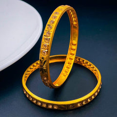 Ethnic Traditional 22K Gold American diamond Bangle Set Of 2 For Women