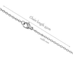 Slim Link Chain Silver Stainless Steel Necklace Chain Boys