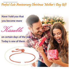 Rose Gold Slim Box Slider Adjustable Extender Chain Ball Ends Accessory For Diy 9" Bracelet For Women Girls