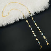 Copper Gold Blue Evil Eye Mask Chain For Women