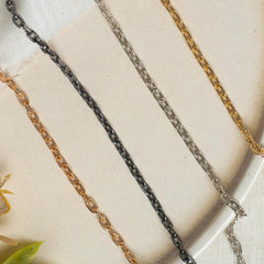 Aluminium Size 4 Mm Width 1 Meter Chain Women Unisex