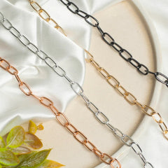 Aluminium Size 9 Mm Width 1 Meter Chain Women Unisex