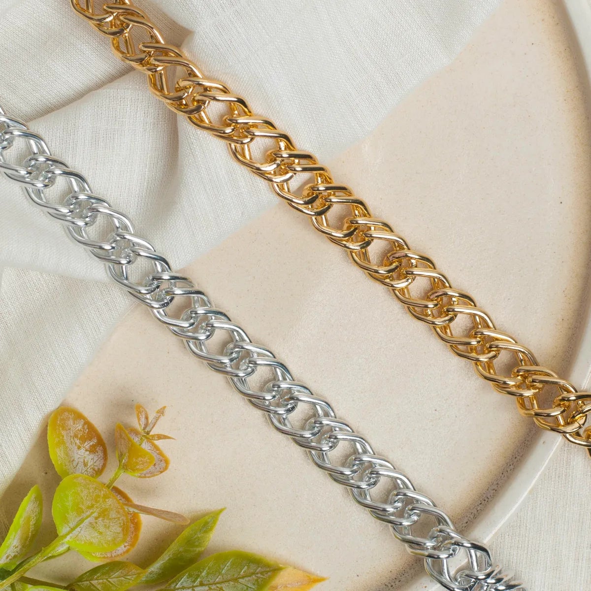 Aluminium Size 14 Mm Width 1 Meter Chain Womens Mens