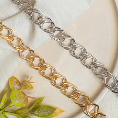 Aluminium Size 17 Mm Width 1 Meter Chain Women Unisex