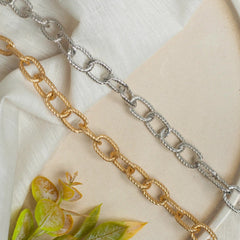 Aluminium Size 14 Mm Width 1 Meter Chain Women