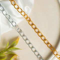 Aluminium Size 10 Mm Width 1 Meter Chain Women Men