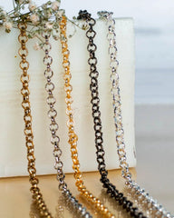 Iron O-Shaped Size 4 Mm 100G Chain Women Unisex