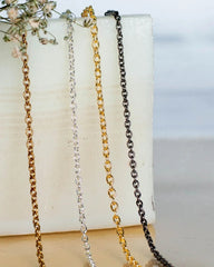 Iron Twisted Link O-Shaped Size 2 Mm 100G Chain Women Unisex