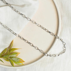 Aluminium Size 7 Mm Width 1 Meter Chain Women Unisex