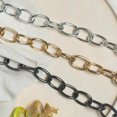 Aluminium Size 18 Mm Width 1 Meter Chain Women Unisex
