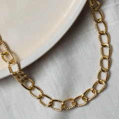 Oval Aluminium 10 Mm Width 1 Meter Chain Women Unisex