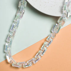 Transparent White Link Sunglasses Necklace Holder 1 Meter 22 Mm Mask Chain Women Unisex