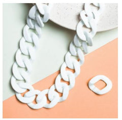 Matte Acrylic Link Sunglasses Necklace Holder 1 Meter 32 Mm Mask Chain Women Unisex