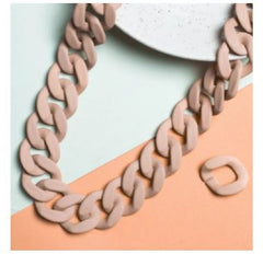 Matte Acrylic Link Sunglasses Necklace Holder 1 Meter 32 Mm Mask Chain Women Unisex