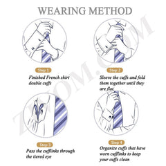 Formal Purple Silver Rhodium Office Formal Shirt Blazer Cufflink Pair Men Gift Box