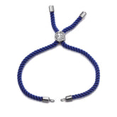 Blue Silver Thread Extender Accessory Diy 9" Bracelet Girls