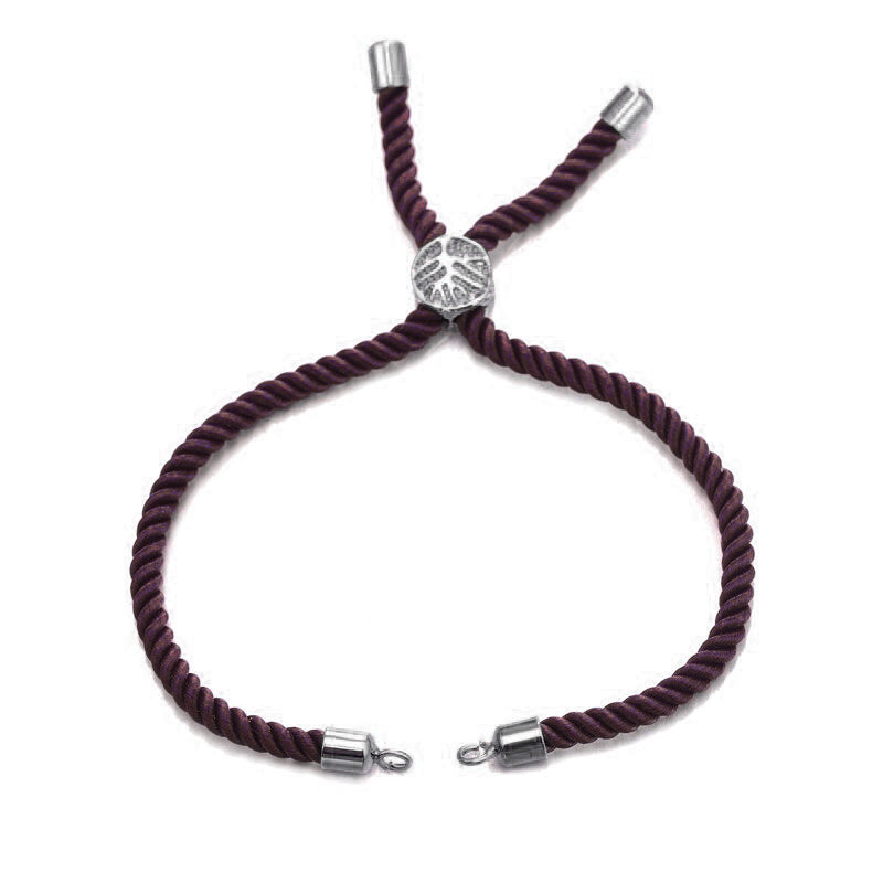 Brown Silver Thread Extender Accessory Diy 9" Bracelet Girls