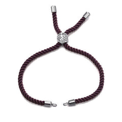 Brown Silver Thread Extender Accessory Diy 9" Bracelet Girls