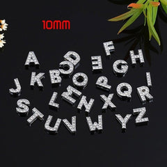 Initial Alphabet All Small Letter Cubic Zirconia Silver Necklace Birthday Gifts For Women Girls