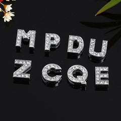 Initial Alphabet All Small Letter Cubic Zirconia Silver Necklace Birthday Gifts For Women Girls