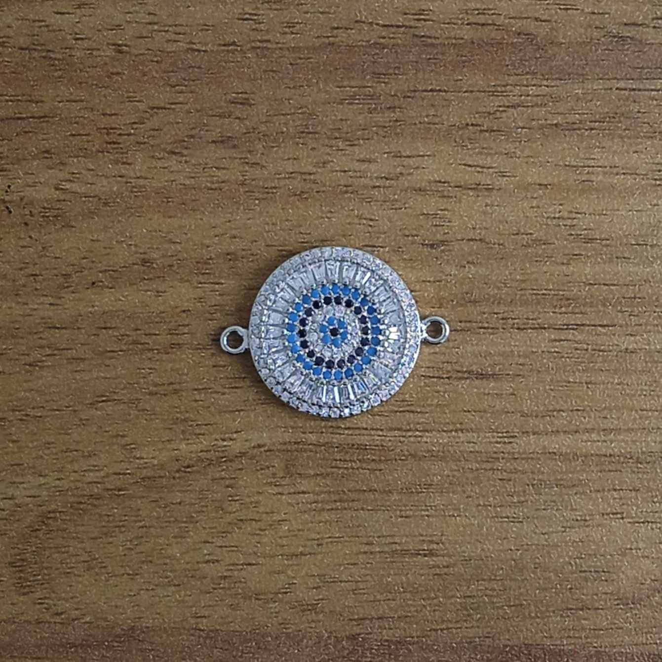 Blue Evil Eye Nazariya Lucky CZ American Diamond Centre Pcs