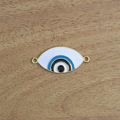 Evil Eye Nazariya White Gold American Diamond Charm Centre Pcs For Women