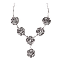 Oxidised Tribal Rope Bohemian German Silver Necklace Earring Bracelet