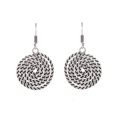 Oxidised Tribal Rope Bohemian German Silver Necklace Earring Bracelet