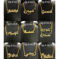 Copper Gold personalized customized Letter Name Necklace Chain For Women