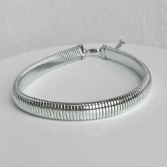 Cobra Snake 18K Gold Anti Tarnish Stainless Steel Choker Necklace For Women