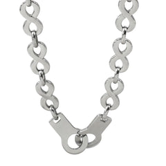 Handcuff Infinity 18K Gold Anti Tarnish Stainless Steel Necklace Chain for Men & Women