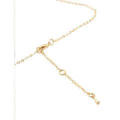 Copper Solitaires Cubic Zirconia Emerald Green Gold Link Chain Layer Necklace For Women