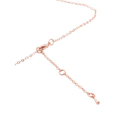 Copper Oval Pear Cut Solitaires Cubic Zirconia Gold Link Pendant Chain Necklace For Women