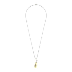 Leaf 18K Gold Silver Stainless Steel Pendant Chain Necklace For Women
